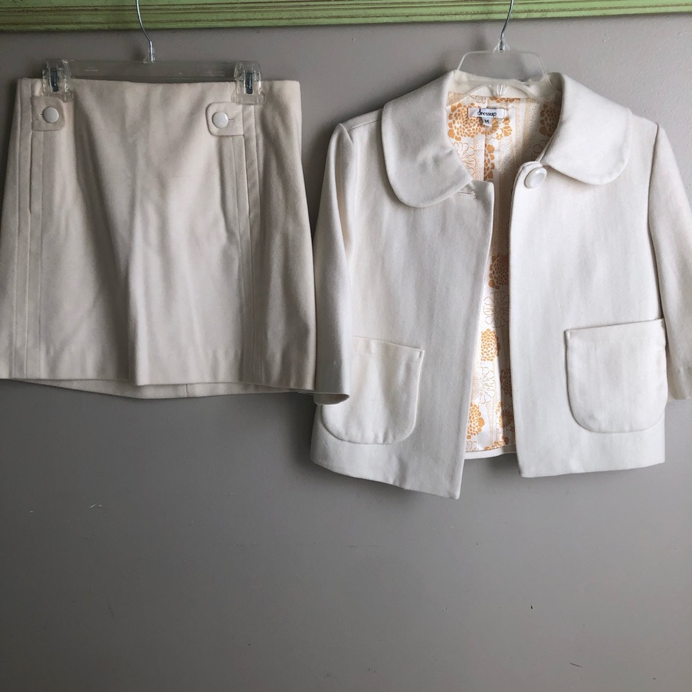 Wool jacket and skirt set